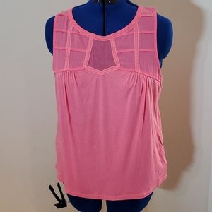 Anthropologie Deletta NWT Coral Top L